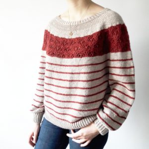 Sweater knitting pattern Sirell- Detailed explanation in PDF